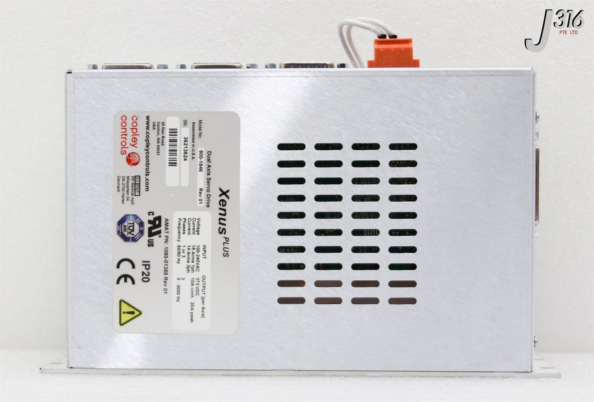 のん 37011 COPLEY CONTROLS DUAL AXIS SERVO DRIVE XENUS PLUS, AMAT 1080